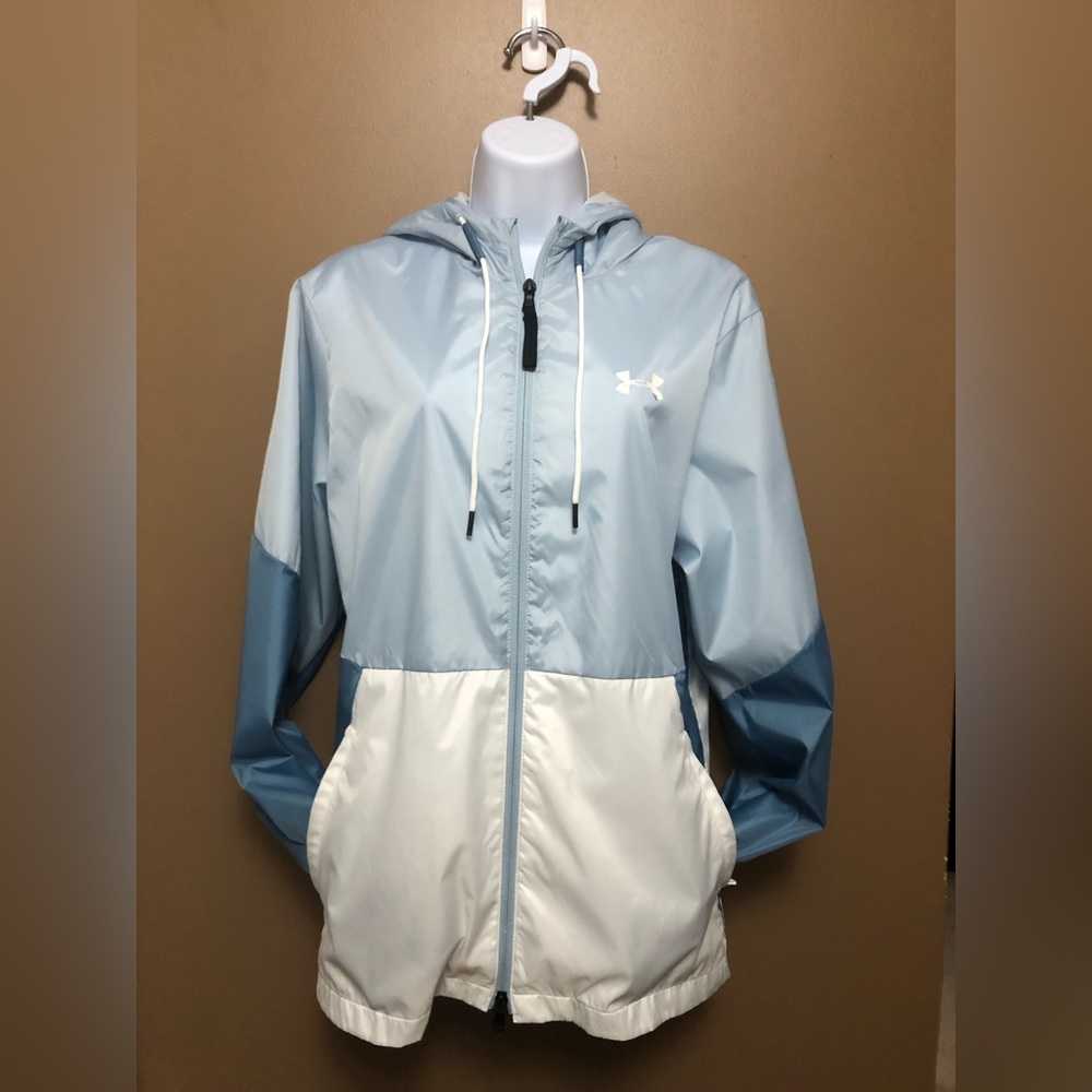 Under Armour Light Blue/Blue Teal/White  Woven Track Jacket